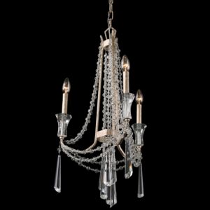 Barcelona Three Light Chandelier in Transcend Silver by Varaluz