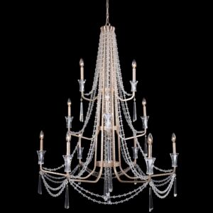 Barcelona 12 Light Chandelier in Transcend Silver by Varaluz