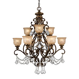 Norwalk 9-Light Hand Cut Crystal Chandelier