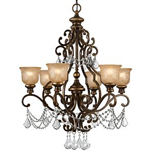 Norwalk Six Light Chandelier in Bronze Umber by Crystorama