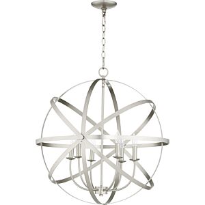 Celeste 6-Light Chandelier in Satin Nickel