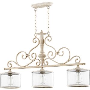 San Miguel 3-Light Island Pendant in Persian White