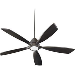 Holt 1-Light 56" Hanging Ceiling Fan in Oiled Bronze