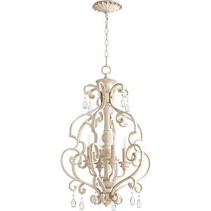 San Miguel 4-Light Entry Pendant in Persian White