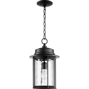 Charter 1-Light Outdoor Lantern in Textured Black