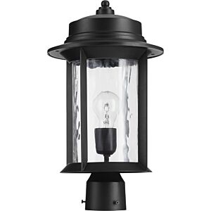 Charter 1-Light Post Mount in Textured Black