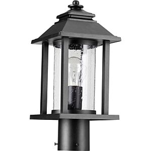 Crusoe 1-Light Post Mount in Textured Black