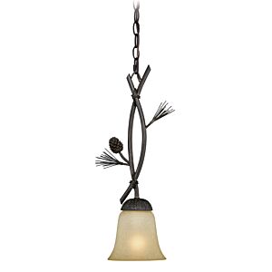 Sierra 1-Light Mini Pendant in Black Walnut