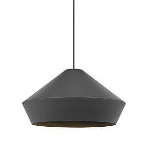 Brummel 1-Light Pendant in Satin Nickel