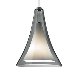 Melrose One Light Pendant in Chrome by Visual Comfort Modern