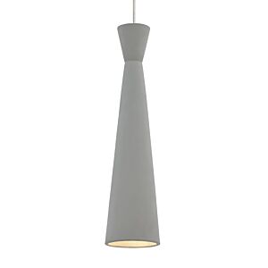 Windsor One Light Pendant in Satin Nickel by Visual Comfort Modern