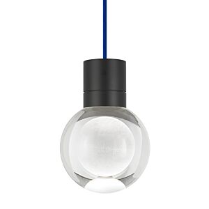 Mina LED Pendant in Black by Visual Comfort Modern