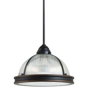 Pratt Street Prismatic  Pendant in Autumn Bronze by Generation Lighting.