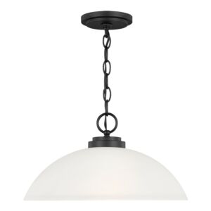 Oslo  Pendant in Midnight Black by Generation Lighting.