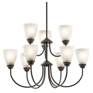 Jolie 9-Light LED Chandelier in Olde Bronze