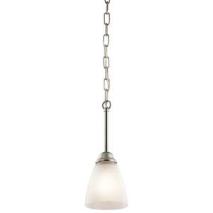 Jolie 1-Light LED Mini Pendant in Brushed Nickel