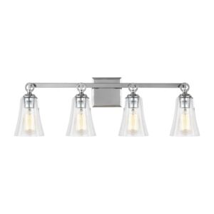 Monterro Four Light Vanity in Chrome by Visual Comfort Studio