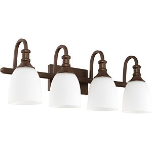 Richmond 4-Light Bathroom Vanity Light in Oiled Bronze