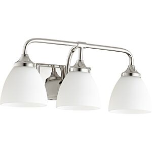 Enclave 3-Light Bathroom Vanity Light in Polished Nickel