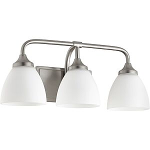 Enclave 3-Light Bathroom Vanity Light in Satin Nickel