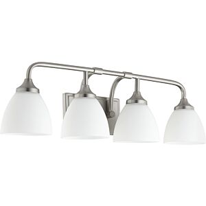 Enclave 4-Light Bathroom Vanity Light in Satin Nickel