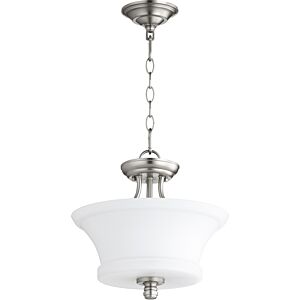 Rossington 2-Light Dual Mount in Satin Nickel