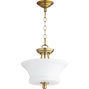 Rossington 2-Light Dual Mount in Aged Brass