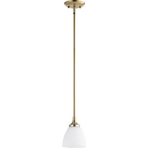 Enclave 1-Light Pendant in Aged Brass