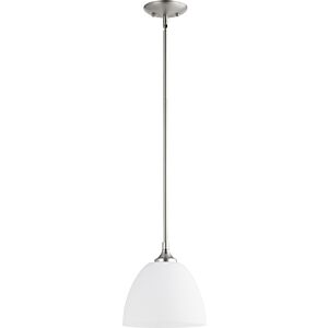 Enclave One Light Pendant in Satin Nickel by Quorum International