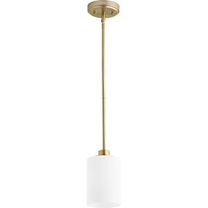 Lancaster 1-Light Pendant in Aged Brass