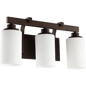 Lancaster 3-Light Bathroom Vanity Light in Oiled Bronze