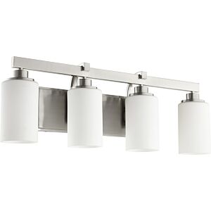 Lancaster 4-Light Bathroom Vanity Light in Satin Nickel