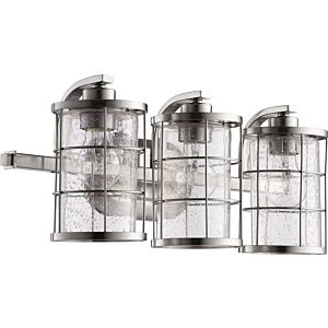 Ellis 3-Light Bathroom Vanity Light in Satin Nickel