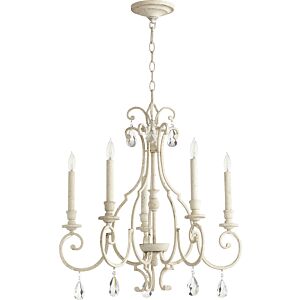 Ansley 5-Light Chandelier in Persian White