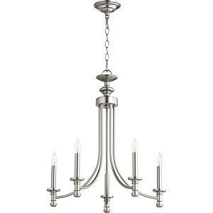 Rossington 5-Light Chandelier in Satin Nickel