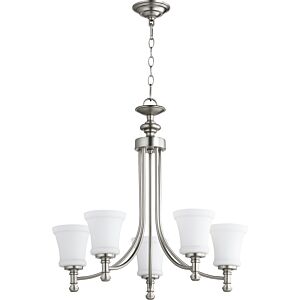 Rossington 5-Light Chandelier in Satin Nickel