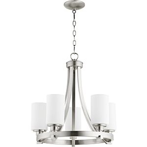 Lancaster 5-Light Chandelier in Satin Nickel