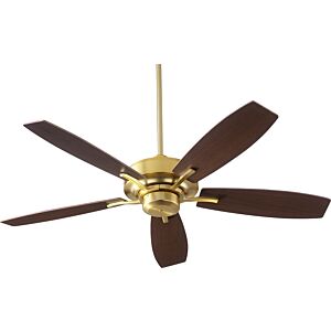 SOHO 52" Hanging Ceiling Fan in Aged Brass