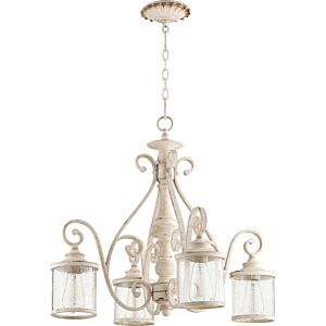 San Miguel 4-Light Chandelier in Persian White