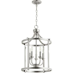 Lancaster 5-Light Entry Pendant in Satin Nickel