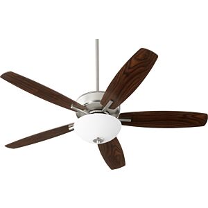 Breeze 2-Light 52" Hanging Ceiling Fan in Satin Nickel