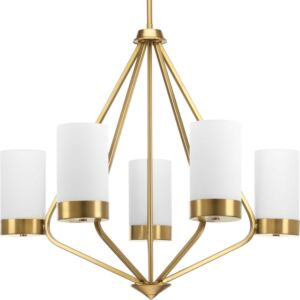 Elevate 5-Light Chandelier in Brushed Bronze