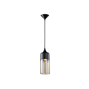 Robertson Blvd. One Light Pendant in Black by Avenue Lighting