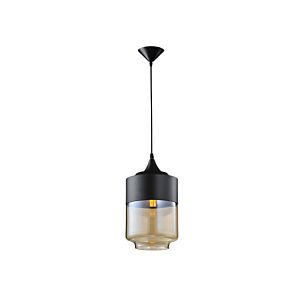 Robertson Blvd. One Light Pendant in Black by Avenue Lighting