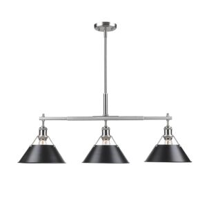 Orwell PW 3-Light Linear Pendant in Pewter