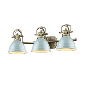 Duncan  Bathroom Vanity Light in Aged Brass by Golden Lighting