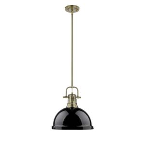 Duncan  Pendant in Aged Brass by Golden Lighting