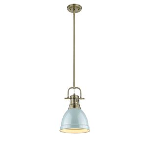 Duncan  Pendant in Aged Brass by Golden Lighting