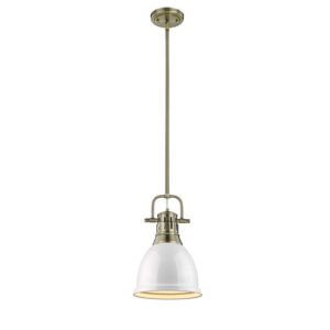 Duncan  Pendant in Aged Brass by Golden Lighting