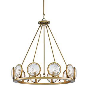 Marjorie Skouras  Chandelier in Antique Brass by Currey and Company